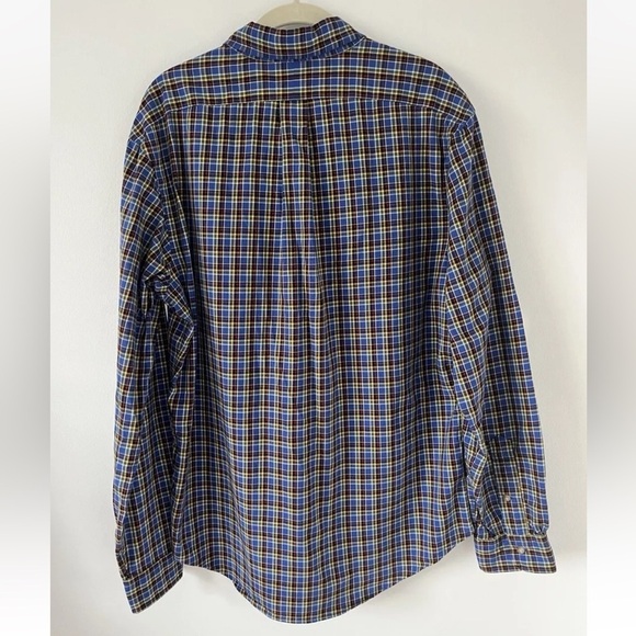 Ralph Lauren Polo Men's Custom Fit Long Sleeve Blue Multicolor Check Shirt L *G4 - Picture 2 of 3